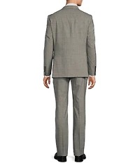 Hickey Freeman Modern Fit Flat Front Plaid 2 Piece Suit