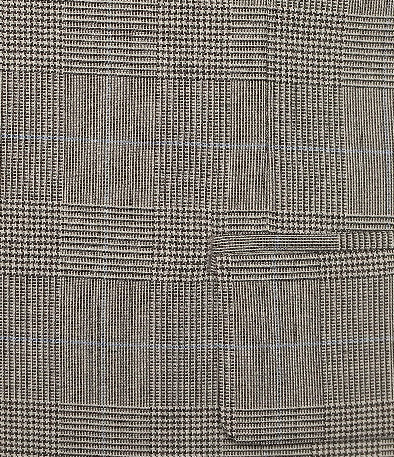 Hickey Freeman Modern Fit Flat Front Plaid 2 Piece Suit