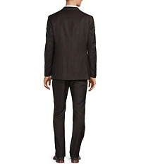 Hickey Freeman Modern Fit Flat Front Plaid Pattern 2-Piece Suit