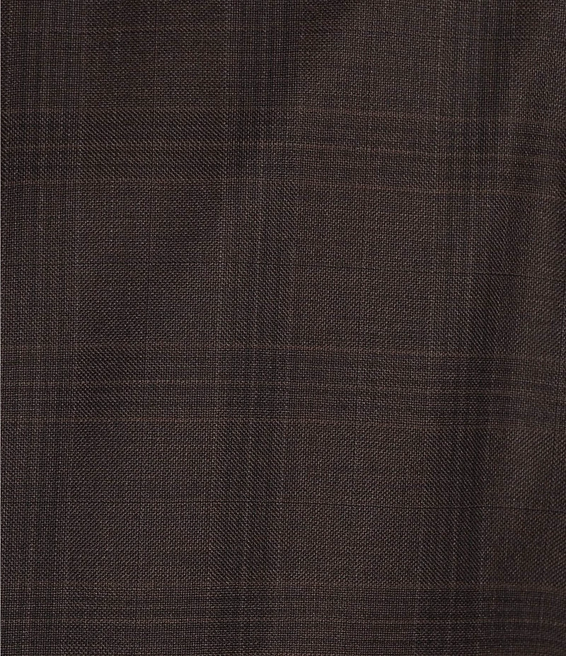 Hickey Freeman Modern Fit Flat Front Plaid Pattern 2-Piece Suit