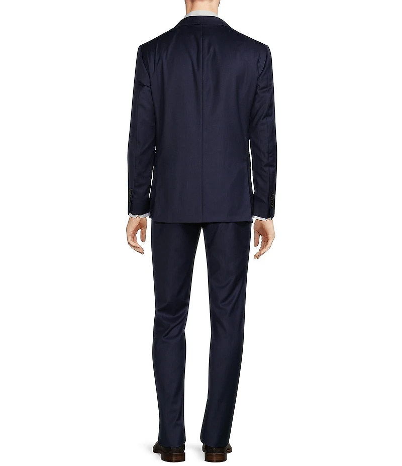 Hickey Freeman Modern Fit Flat Front Solid 2-Piece Suit
