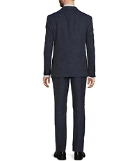 Hickey Freeman Modern Fit Flat Front Solid Linen Wool Blend 2-Piece Suit