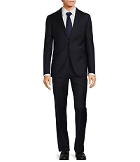 Hickey Freeman Modern Fit Flat Front Solid 2-Piece Suit