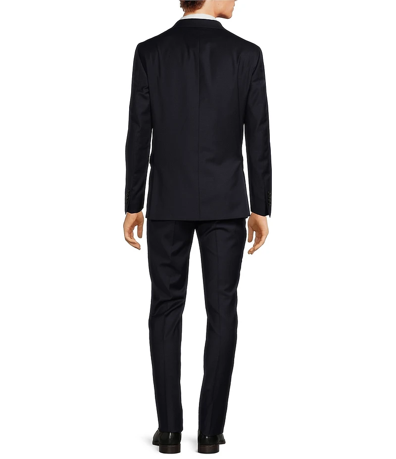 Hickey Freeman Modern Fit Flat Front Solid 2-Piece Suit