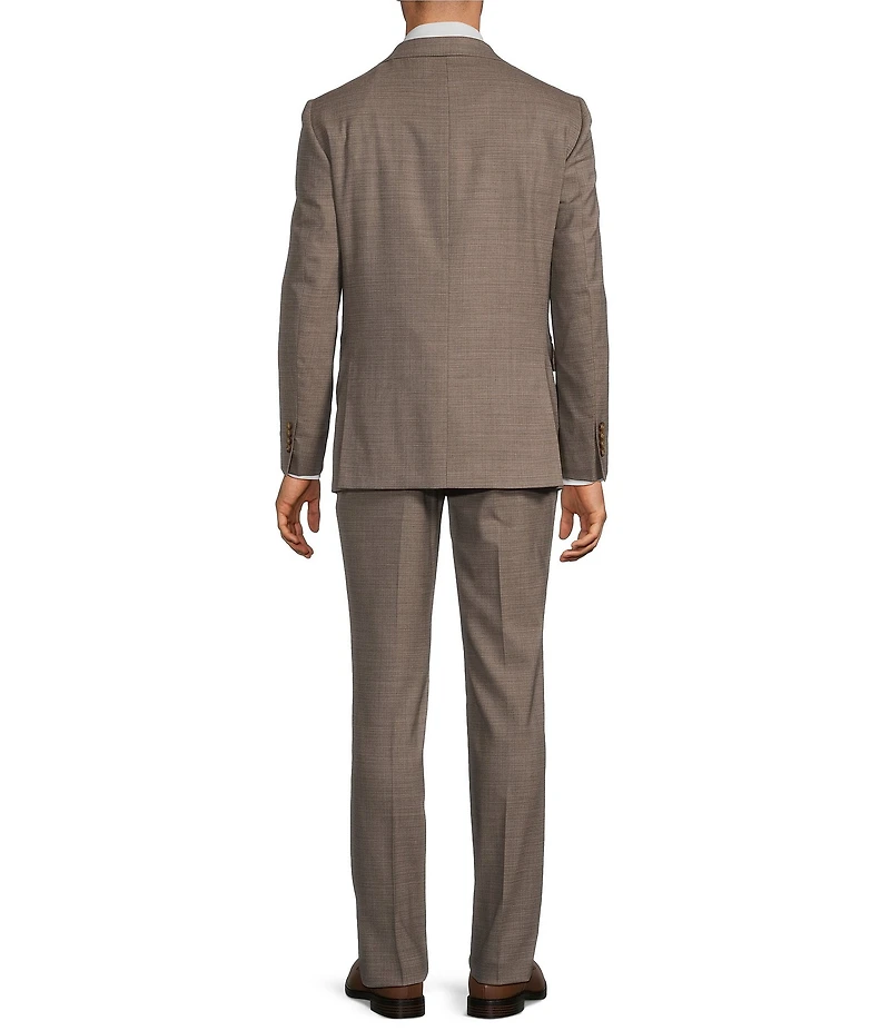 Hickey Freeman Modern Fit Flat Front Solid 2 Piece Suit