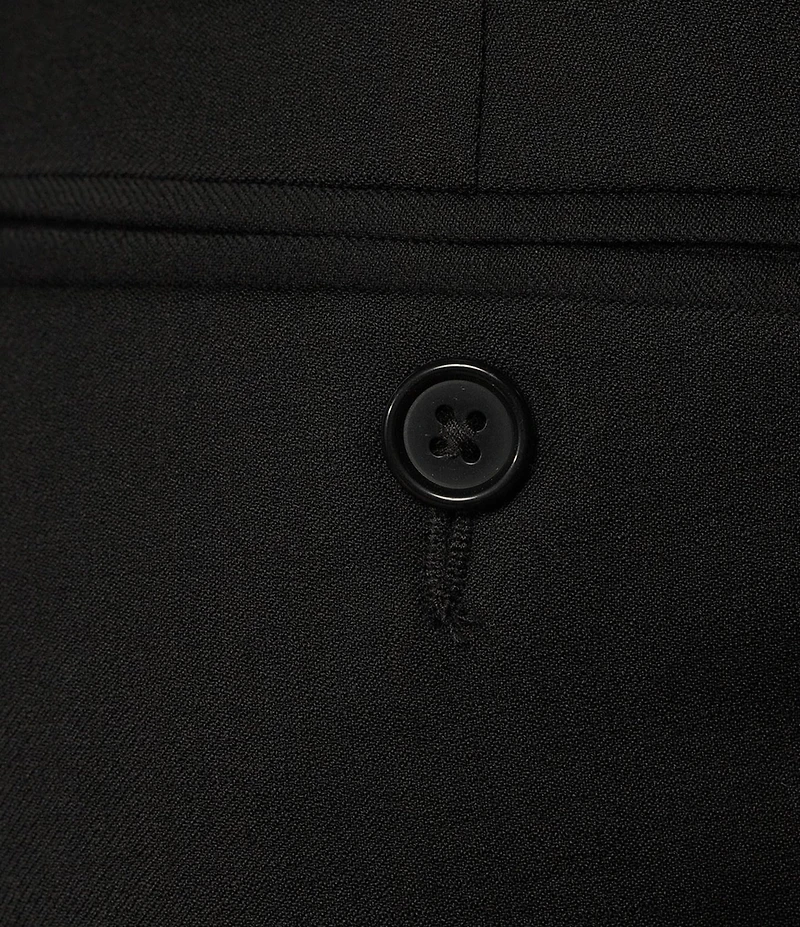 Hickey Freeman Modern Fit Flat-Front Solid Dress Pants