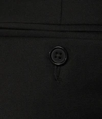 Hickey Freeman Modern Fit Flat-Front Solid Dress Pants