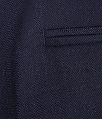 Hickey Freeman Modern Fit Flat-Front Solid Dress Pants