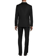 Hickey Freeman Modern Fit Flat Front Solid Pattern 2-Piece Suit