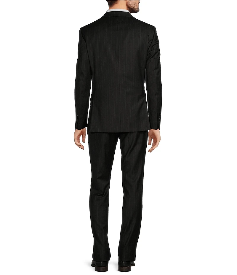 Hickey Freeman Modern Fit Flat Front Stripe Pattern 2- Piece Suit