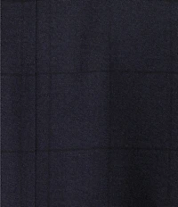 Hickey Freeman Modern Fit Flat Front Window Pattern 2-Piece Suit