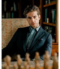 Hickey Freeman Modern Fit Flat Front Window Pattern 2-Piece Suit