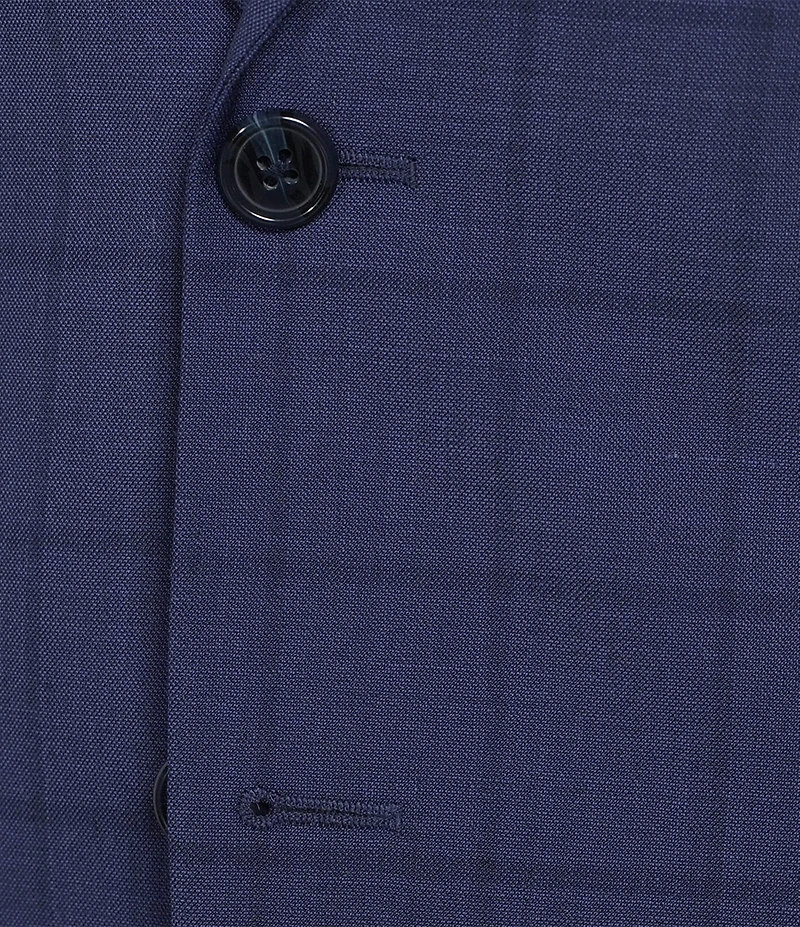 Hickey Freeman Modern Fit Flat Front Windowpane 2 Piece Suit