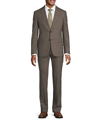 Hickey Freeman Modern Fit Plaid Print 2-Piece Suit
