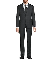 Hickey Freeman Modern Fit Plaid Print 2-Piece Suit