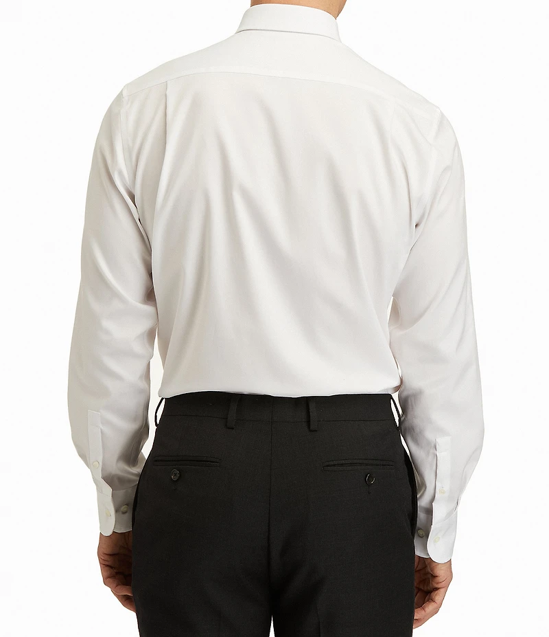 Hickey Freeman Modern Fit Spread Collar Solid Dress Shirt