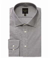 Hickey Freeman Modern Fit Spread Collar Solid Dress Shirt