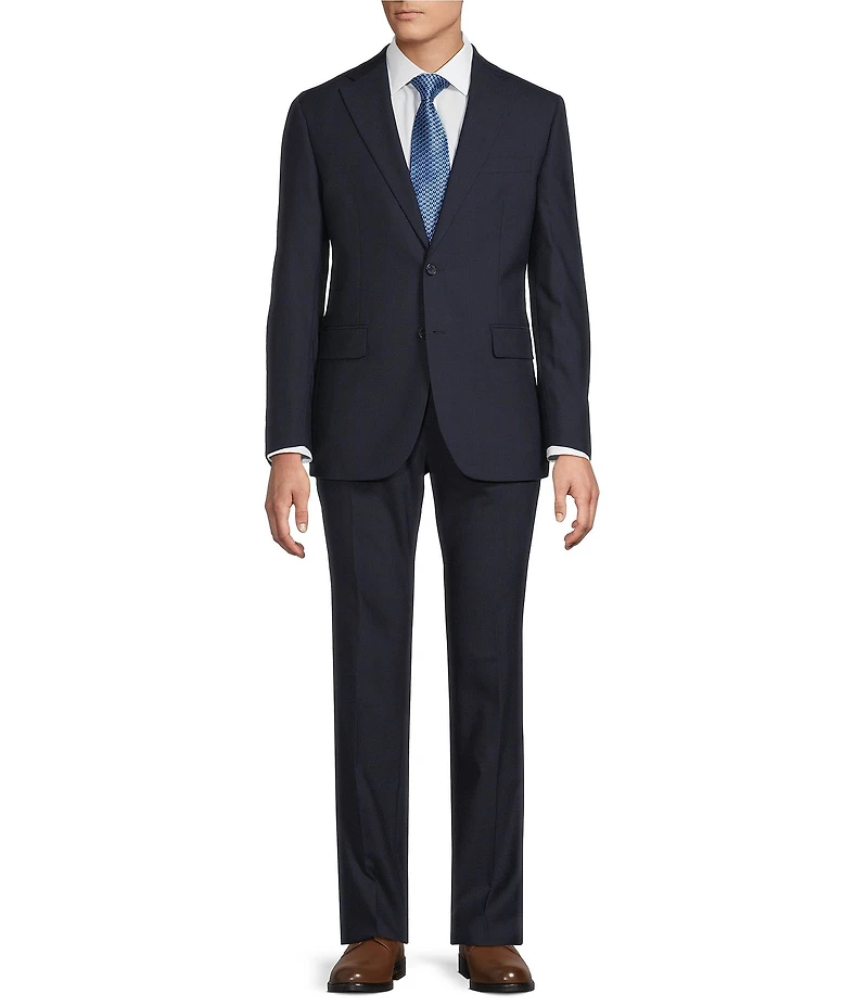 Hickey Freeman Modern Fit Windowpane Pattern 2-Piece Suit