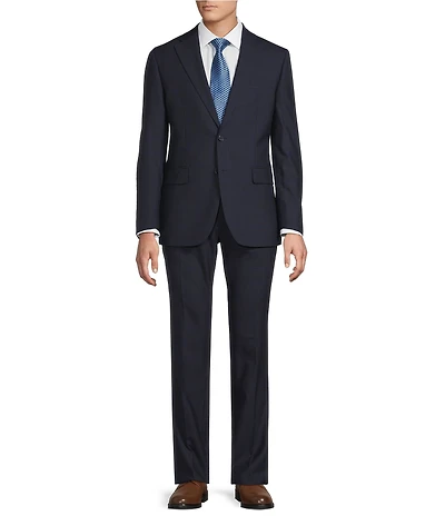 Hickey Freeman Modern Fit Windowpane Pattern 2-Piece Suit