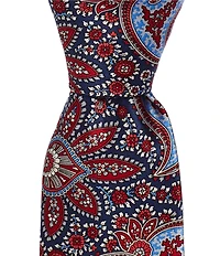 Hickey Freeman Paisley Print 3 1/4#double; Silk Tie