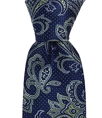 Hickey Freeman Persian Paisley Print 3 1/4#double; Silk Tie