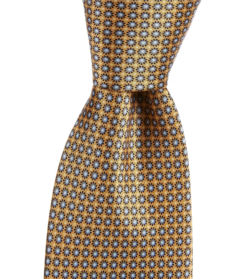 Hickey Freeman Print Micro 3 1/4#double; Silk Tie