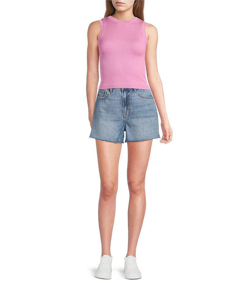 Hidden Jeans Ava A-Line 3#double; Inseam Denim Jean Shorts