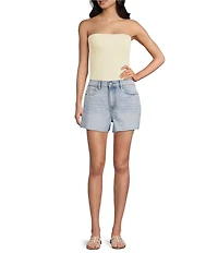 Hidden Jeans Ava Frayed Denim Shorts