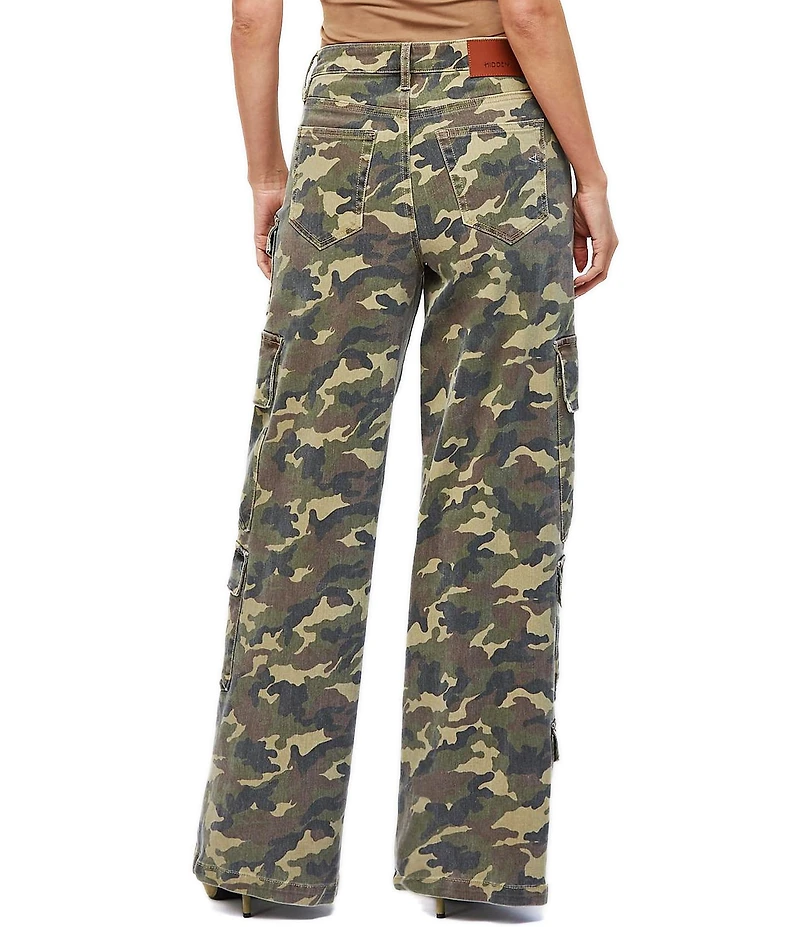 Hidden Jeans Camo Cargo Wide Leg Pants