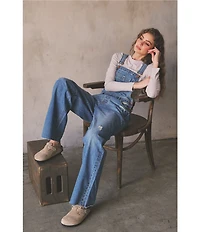 Hidden Jeans Dylan Destructed Overalls