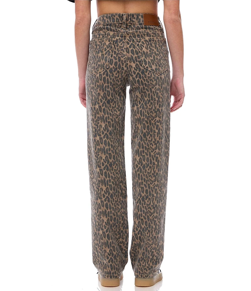 Hidden Jeans Ella Cheetah Straight Leg Jeans