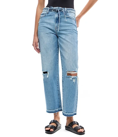 Hidden Jeans Ella High Rise Classic Fit Belted Straight Leg Jeans
