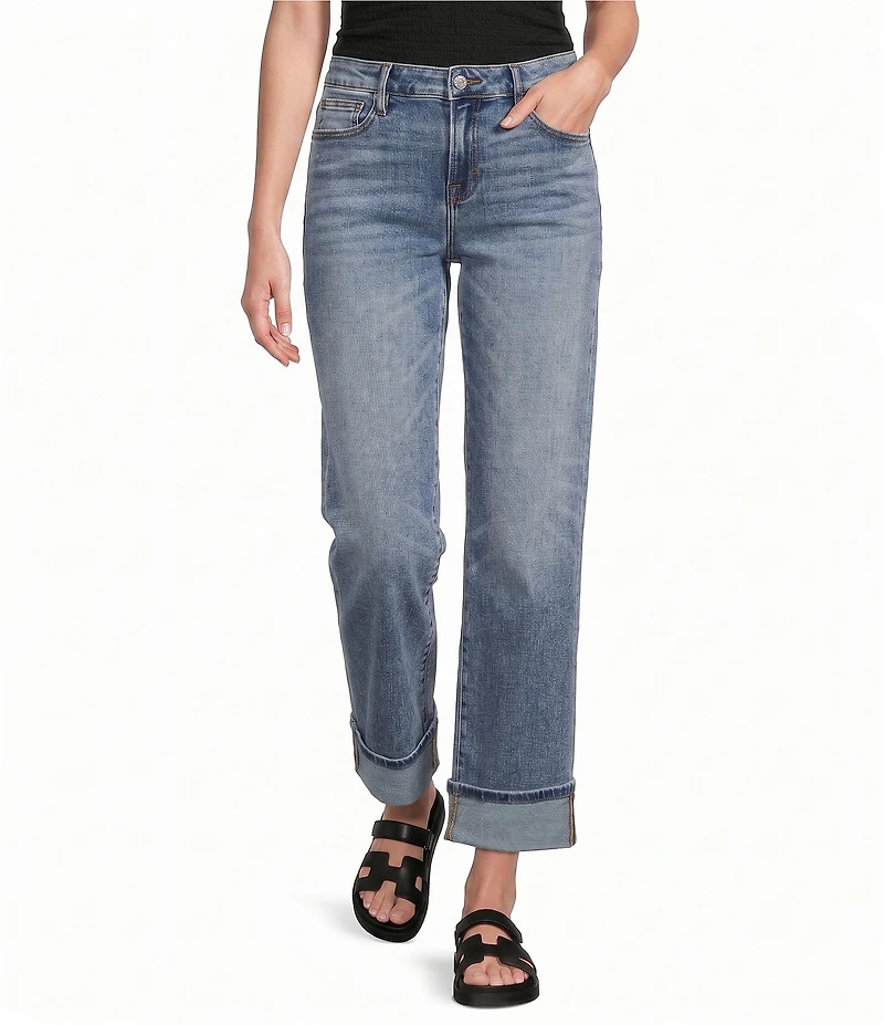 Hidden Jeans Ella Mid Rise Cuffed Hem Jeans