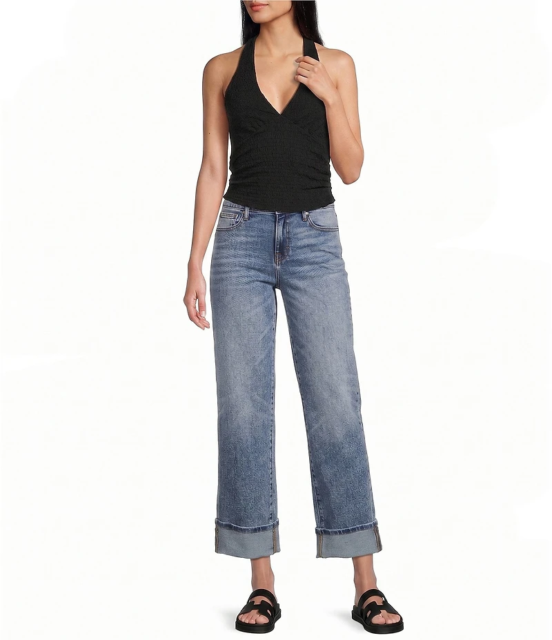 Hidden Jeans Ella Mid Rise Cuffed Hem Jeans