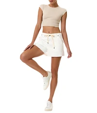 Hidden Jeans Flap Pocket Baggy Shorts