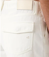 Hidden Jeans Flap Pocket Baggy Shorts