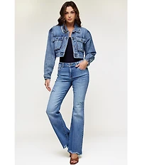 Hidden Jeans Happi Distressed Flare Jeans