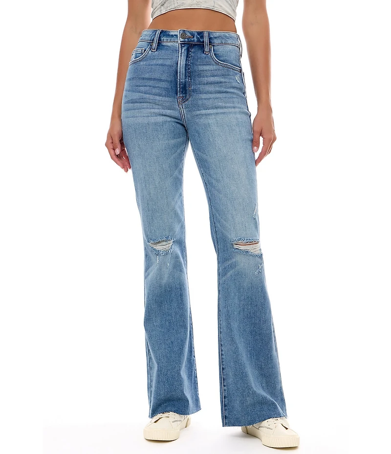 Hidden Jeans Happi Distressed Flare-Leg Jeans