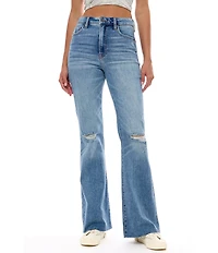 Hidden Jeans Happi Distressed Flare-Leg Jeans