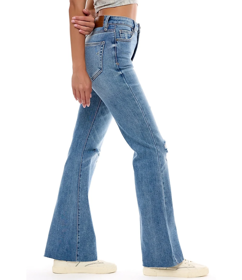 Hidden Jeans Happi Distressed Flare-Leg Jeans