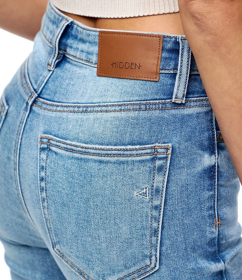 Hidden Jeans Happi Distressed Flare-Leg Jeans