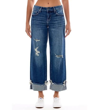 Hidden Jeans Logan Distressed Cuffed Jeans