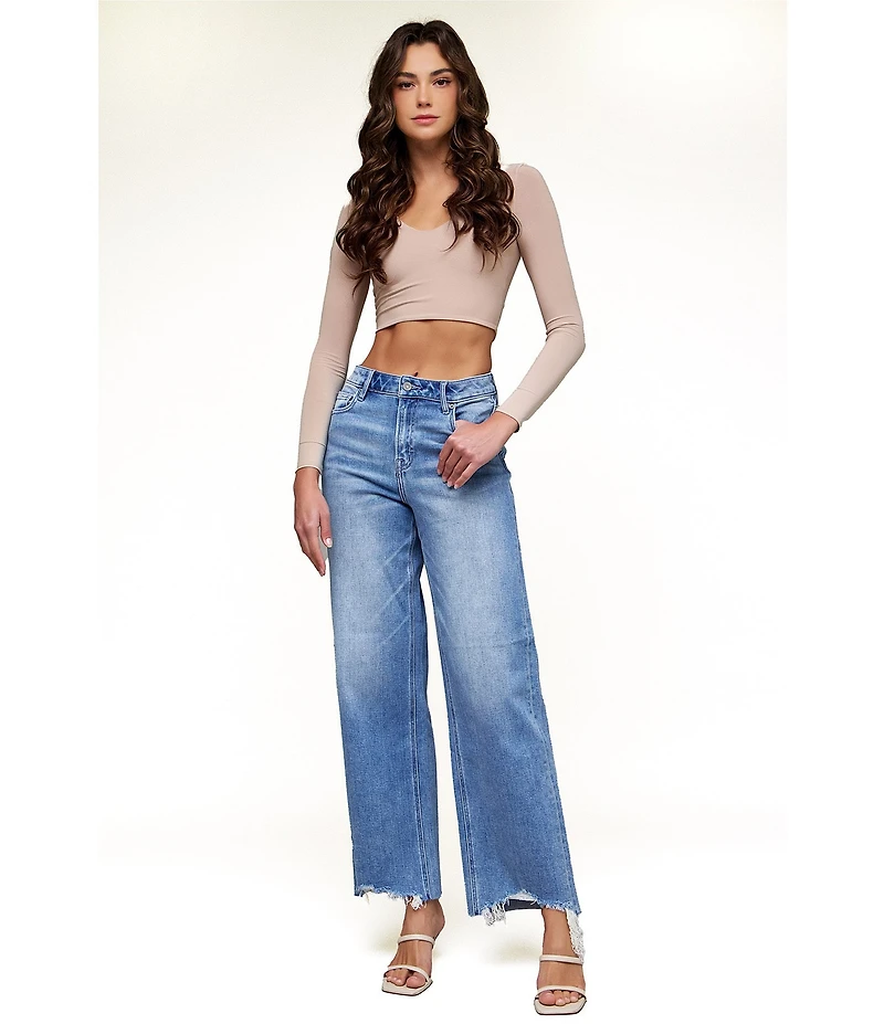 Hidden Jeans Logan Frayed Hem Dad Jeans