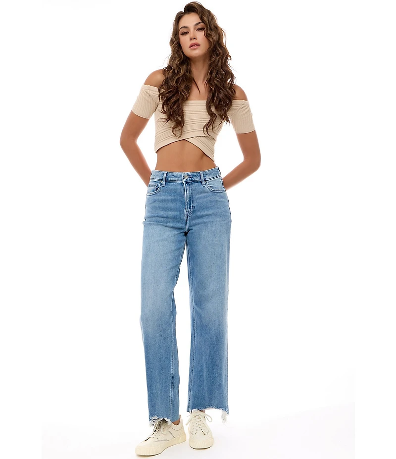 Hidden Jeans Logan Frayed Hem Dad Jeans