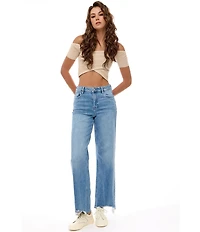 Hidden Jeans Logan Frayed Hem Dad Jeans