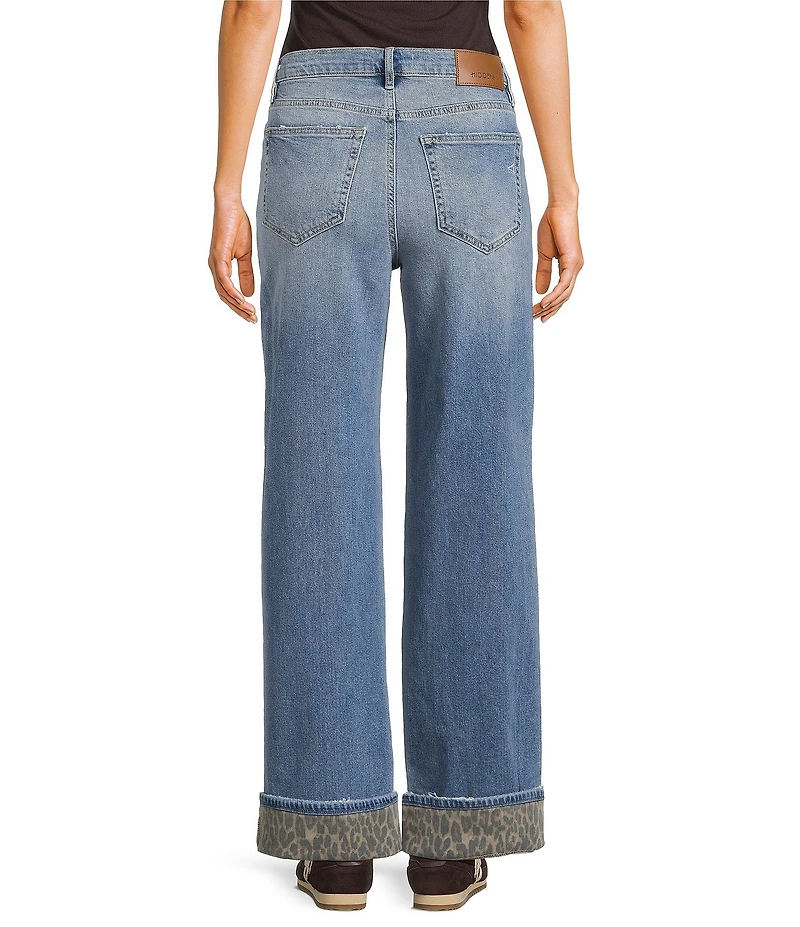 Hidden Jeans Logan High Rise Cheetah Cuff Jeans
