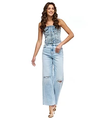 Hidden Jeans Logan High Rise Distressed Dad Jeans