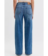 Hidden Jeans Logan Mid Rise Distressed Dad Jeans