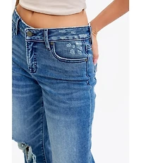 Hidden Jeans Logan Mid Rise Distressed Dad Jeans