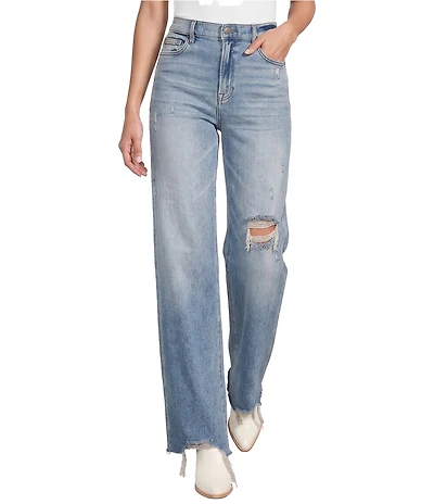 Hidden Jeans Logan Stretch Distressed Dad Jeans